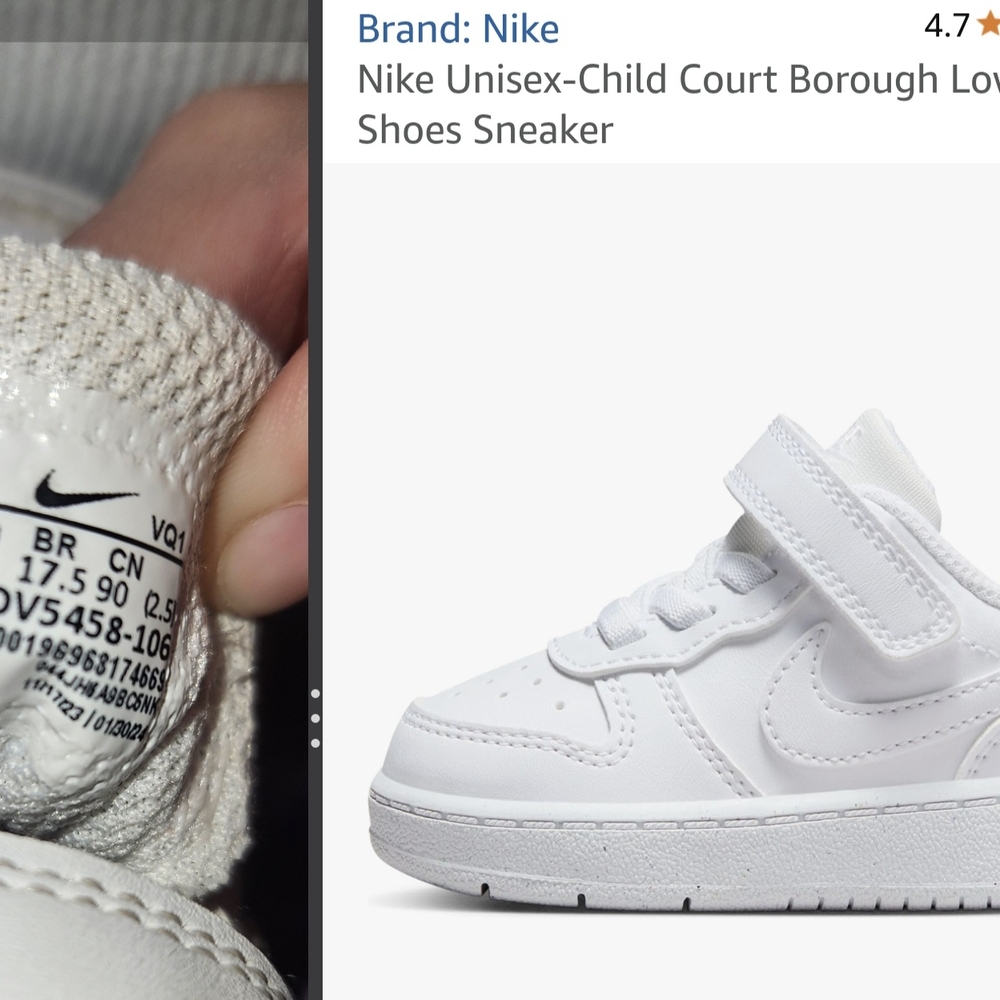 Infant, Baby Adorable Nike Kids White Sneakers